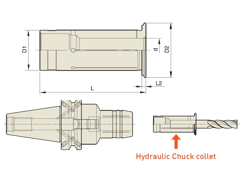 HYDRAULIC CHUCK COLLET(REDUCTION SLEEVE:CLOSED TYPE) Аструм Групп Тула