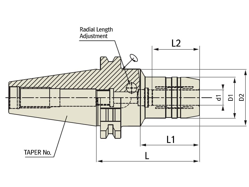 HYDRAULIC CHUCK (RADIAL TOOL LENGTH PRE-SETTING TYPE) Аструм Групп Тула