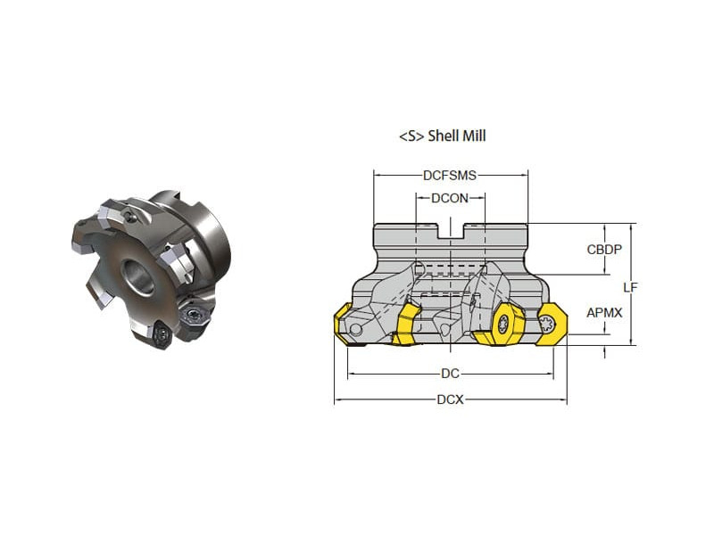 F43-ODMT06 - Shell Mill Аструм Групп Тула