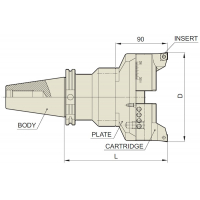 BASIC HOLDER (BIG BORE) for TWIN EDGE BORING BAR Аструм Групп Тула